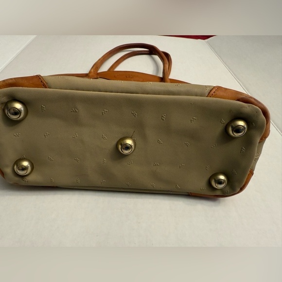 KING RACH JAG SHOULDER BAG TAN CANVAS LEATHER KINGSVILLE TEXAS - Picture 3 of 4